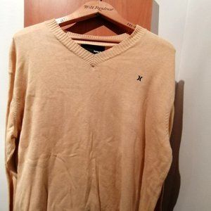 Beige Wool Hurley V-Neck Sweater
